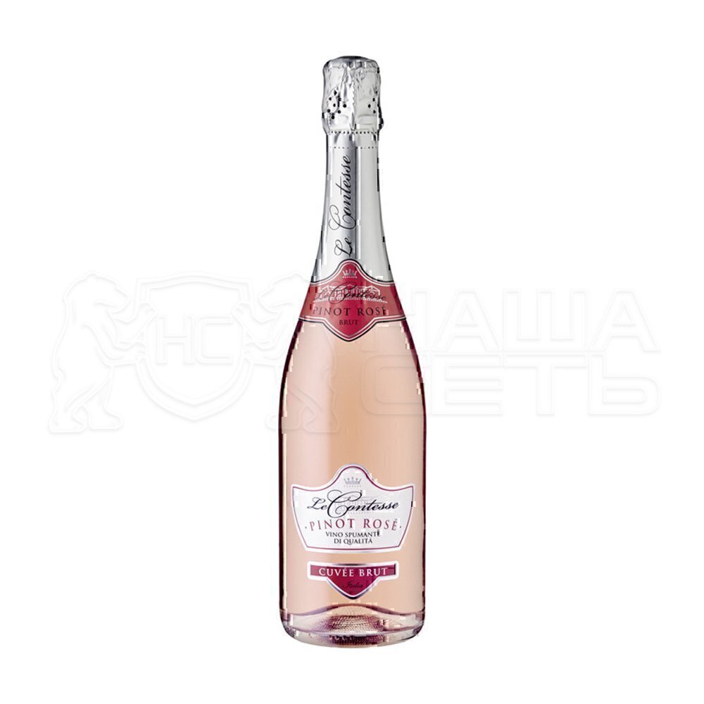 Розовый брют. Le Contesse, Pinot Rose Cuvee Brut. Пино Розе брют Ле Контесс. Le Contesse Pinot Rose. Le Contesse Prosecco Brut.